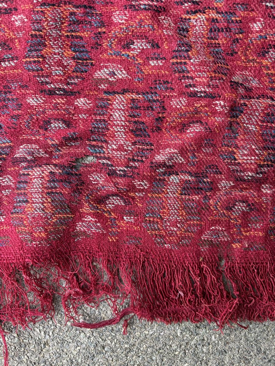 Foulard & Sciarpe: Antiker Kaschmirschal rot, mit Paisley Muster – Usato da Zürich venduto da mimikiki100 3