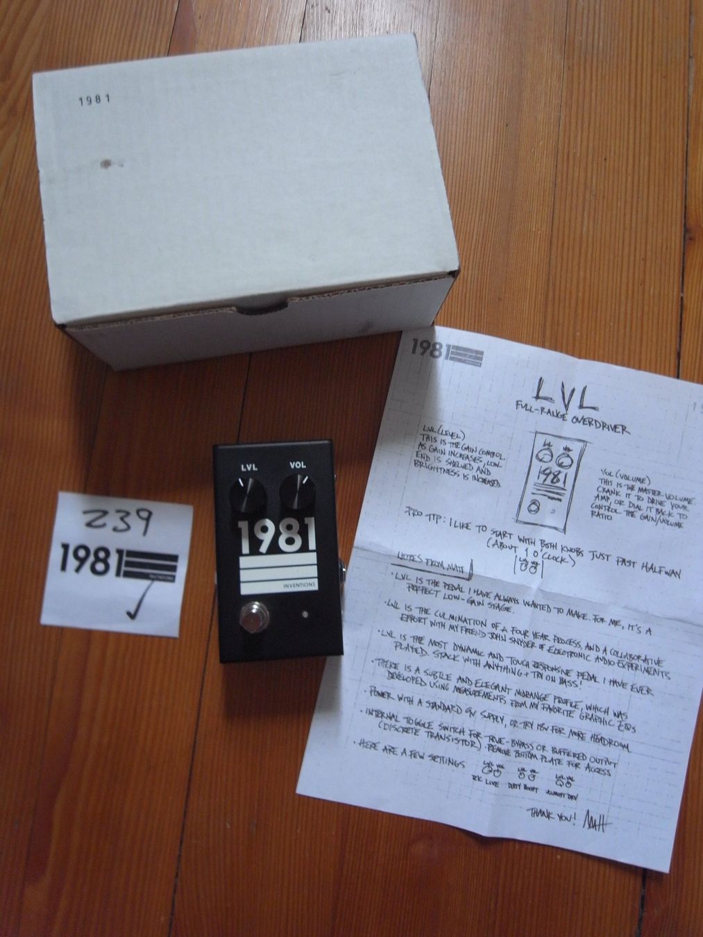 Instruments de musique: 1981 Inventions LVL - low-gain Overdrive – D'occasion à Bern par Bookerjazz 2