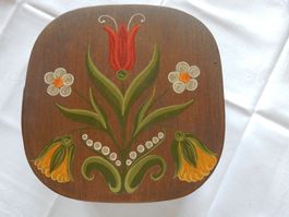 antike Spanschachtel Holz Dose Handarbeit Vintage Unikat