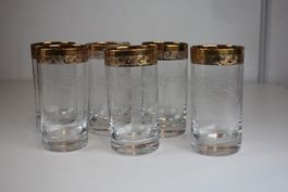 6 Vintage Gläser Stil Murano