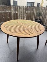 Gartentisch Teakholz rund 110cm