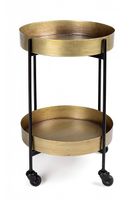 Barwagen Servierwagen DESUR retro gold-schwarz
