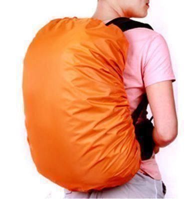 Regenschutz Orange für Rucksack, Schultasche bis ca. 65L