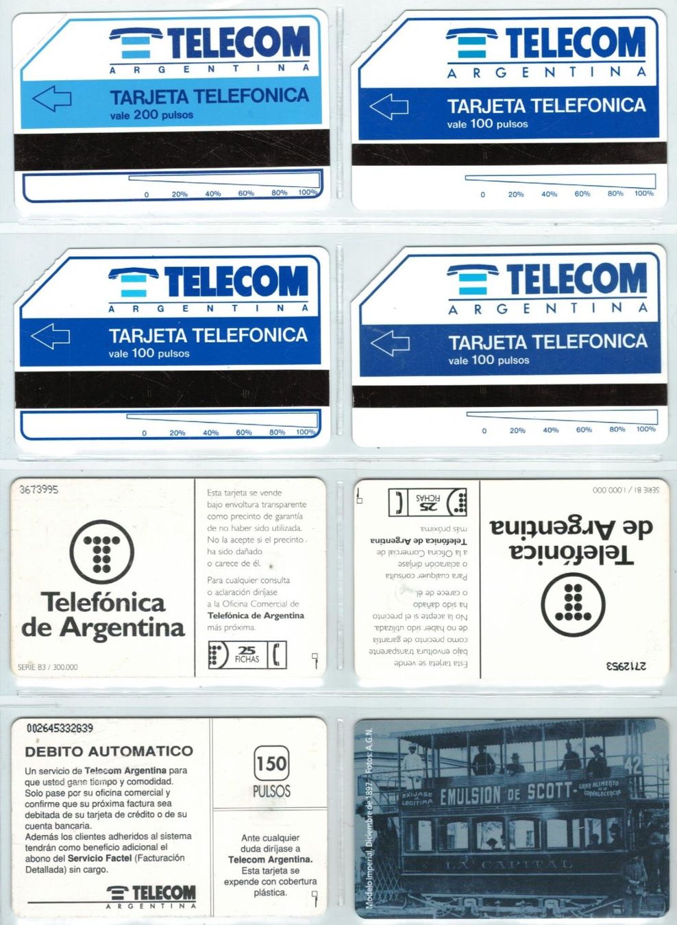 Schede telefoniche: 8 Telefonkarten Argentinien – Usato da Zürich venduto da Tolima194 1