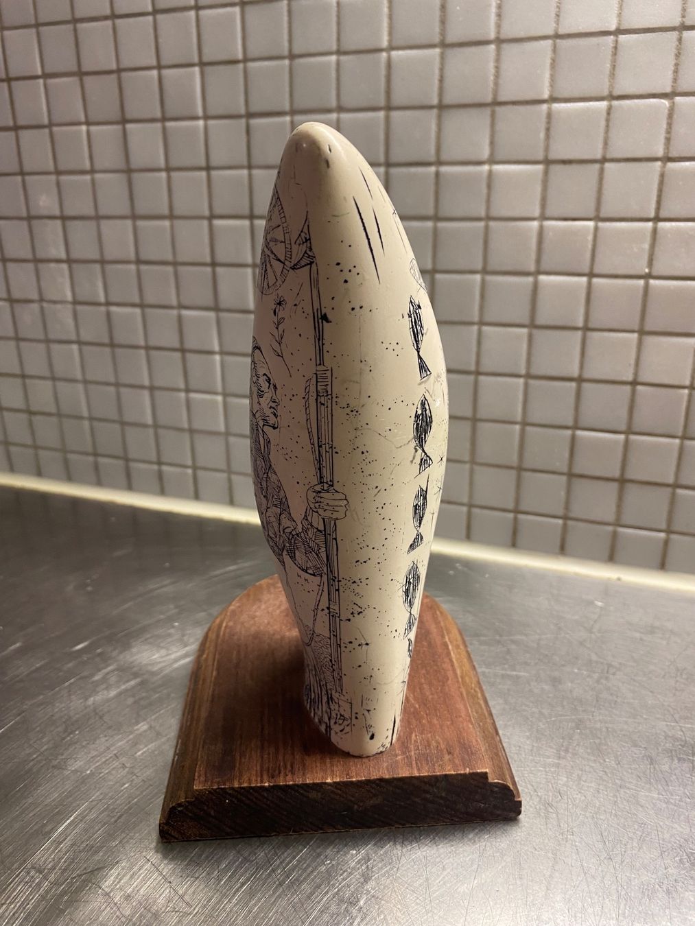 Sculture & Statue: Scrimshaw-Walzahn Replika PMS Artek – Usato da solothurn venduto da soko75 8