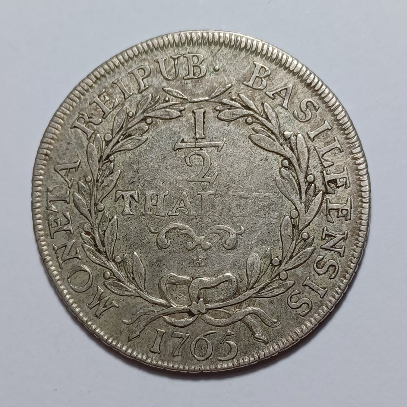 Alle Münzen: 1/2 Taler Basel 1765 HMZ 2-100l ss – Gebraucht aus Pfäffikon ZH von Schweizer_Muenzen