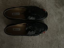 Scarpe BALLY Plume donna nero ricamato taglia 39