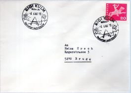 RIGI KULM SONDERSTEMPEL -6.6.66-10 SCHNAPSZAHL - ME52