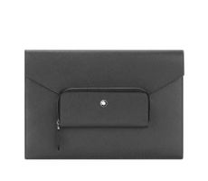 Montblanc Textured-Leather Pouch Grau Neu