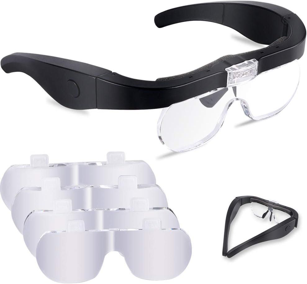 Altro per Ottica: Lupenbrille mit Licht 1.5X bis 5X – Nuovo e nell'imballaggio originale da Châtelaine venduto da topshop.switzerland