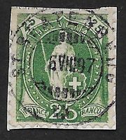 1897: Stehende Helvetia Nr.67D Stempel ST.Beatenberg