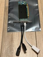 Matrox M9148 LP PCIe 1GB – 4x Mini-DP + Adapter & Kabel Set