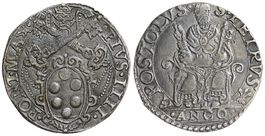 Italien, Ancona, Testone 1559-1565