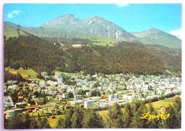 Davos 1560 m, Blick auf Schatzalp, Strela