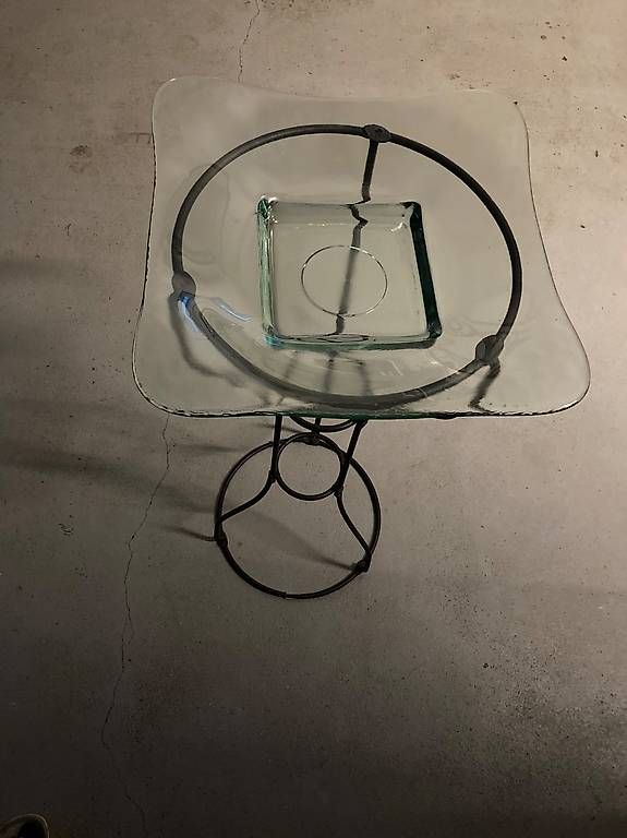 Altro per la casa: Dekorative Glasschale mit Metallständer – Usato da Appenzell venduto da rikkeli07