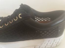 KMB Premium Damen-Sneaker (Leder & Mesh-Optik), Gr 38