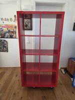 Rotes Kallax 2x4