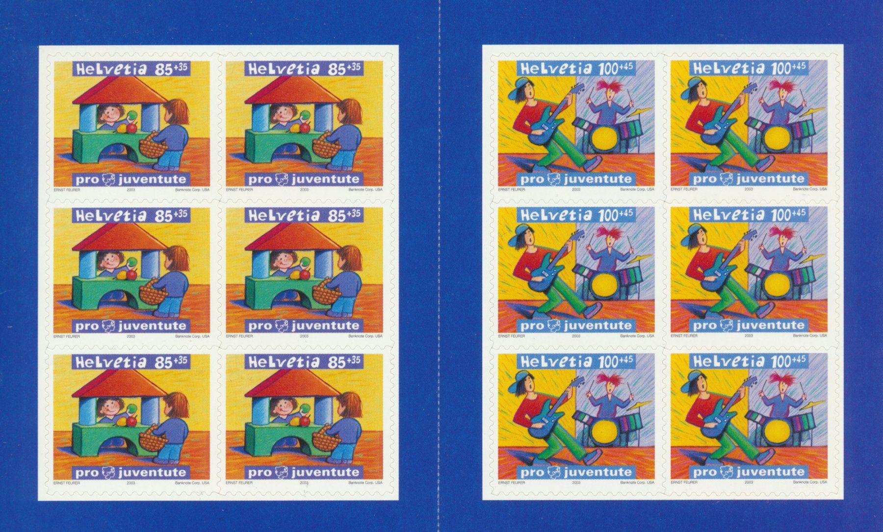 Tutti i francobolli: 2003 Pro Juventute, Markenheftchen, ** postfrisch – Nuovo (secondo la descrizione) da Winterthur venduto da Zupogeru 1