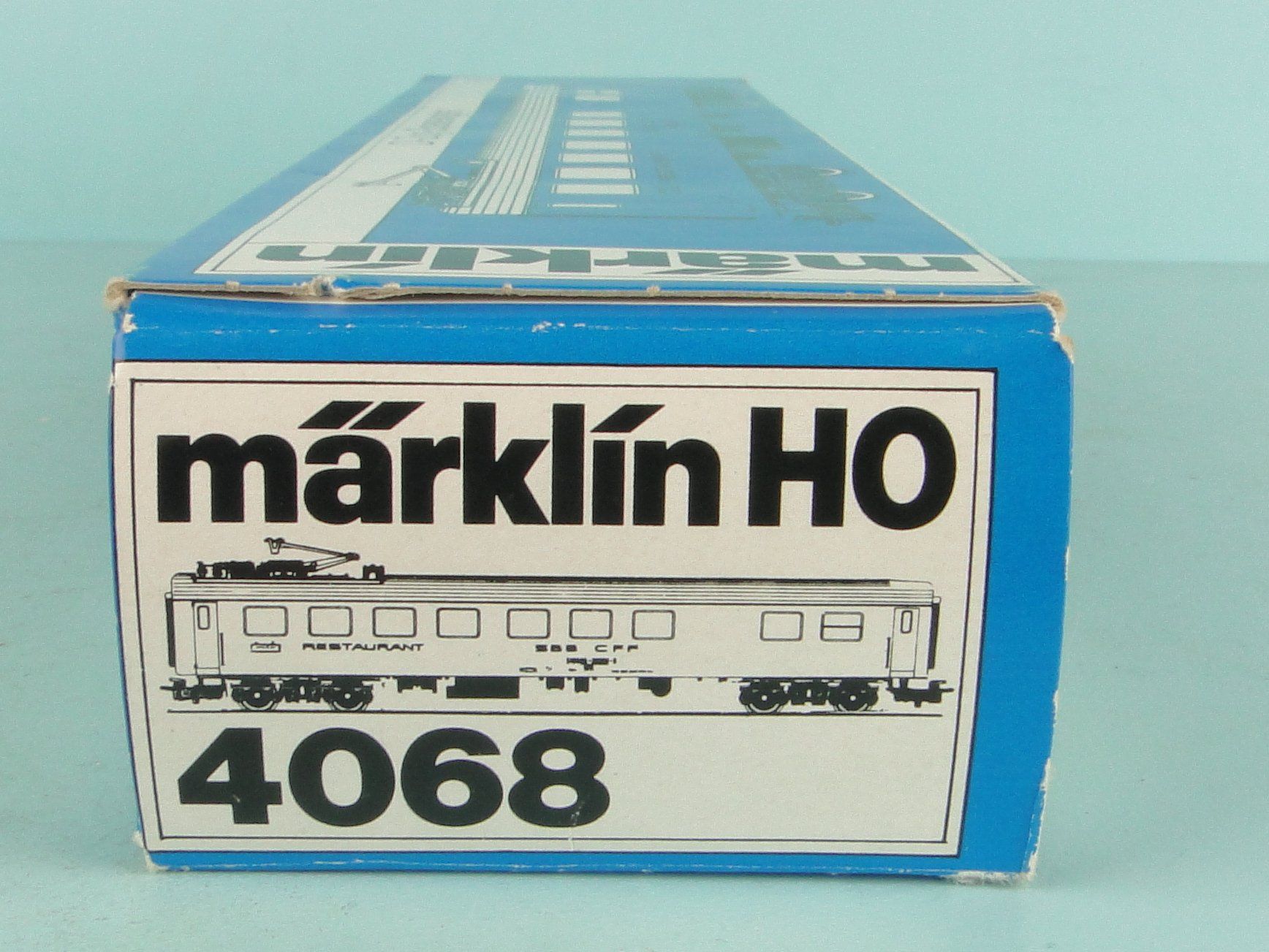 Märklin Modellini di ferrovie: Märklin 4068 SBB Restaurant, Blech – Usato da Bülach venduto da cann11 9