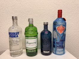 Vodka Absolut, Gin Tanquery, Vodka Smirnoff