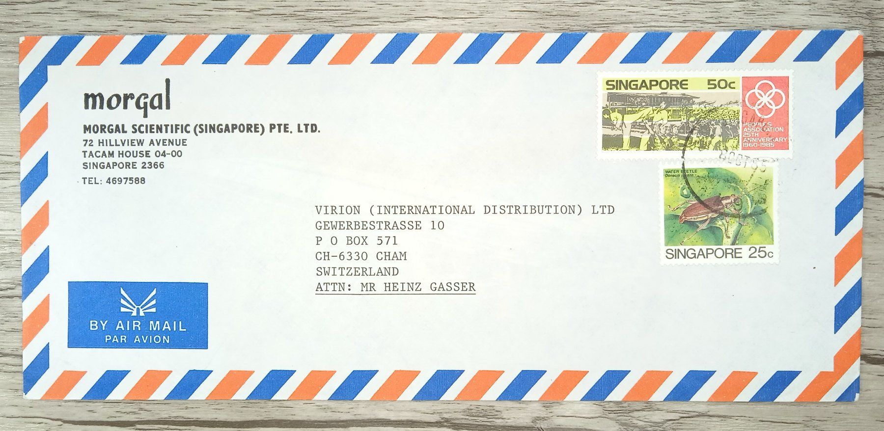 Tutti i francobolli: TR68 Enveloppe Grand Format Singapore 1985 – Usato da Cousset venduto da Patrick_Collections