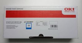 Original OKI C710, C711, C711WT, C711DM cyan Toner, 44318607