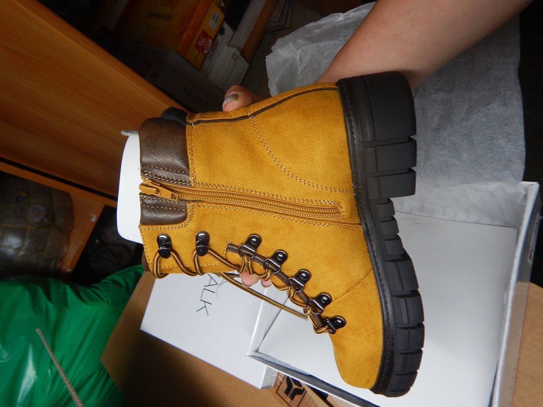 Caterpillar Scarpe da donna: CATWALK giallo scarponcini 37 nuovi – Nuovo e nell'imballaggio originale da Coldrerio venduto da camillo71 1
