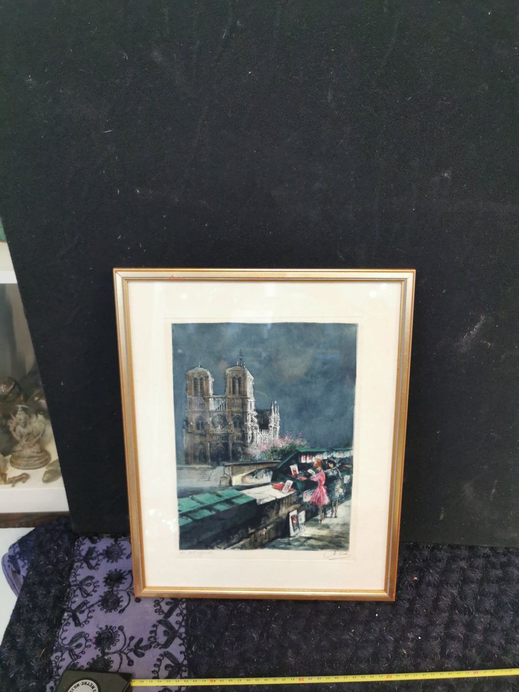 Gemälde: PARIS EAU FORTE ORIGINALE SIGNÉE – Gebraucht aus Genève von Qanil77
