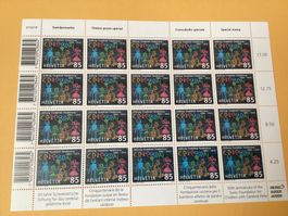20x Fr. -.85 Briefmarken Frankatur 50 J. Stiftung Cerebral