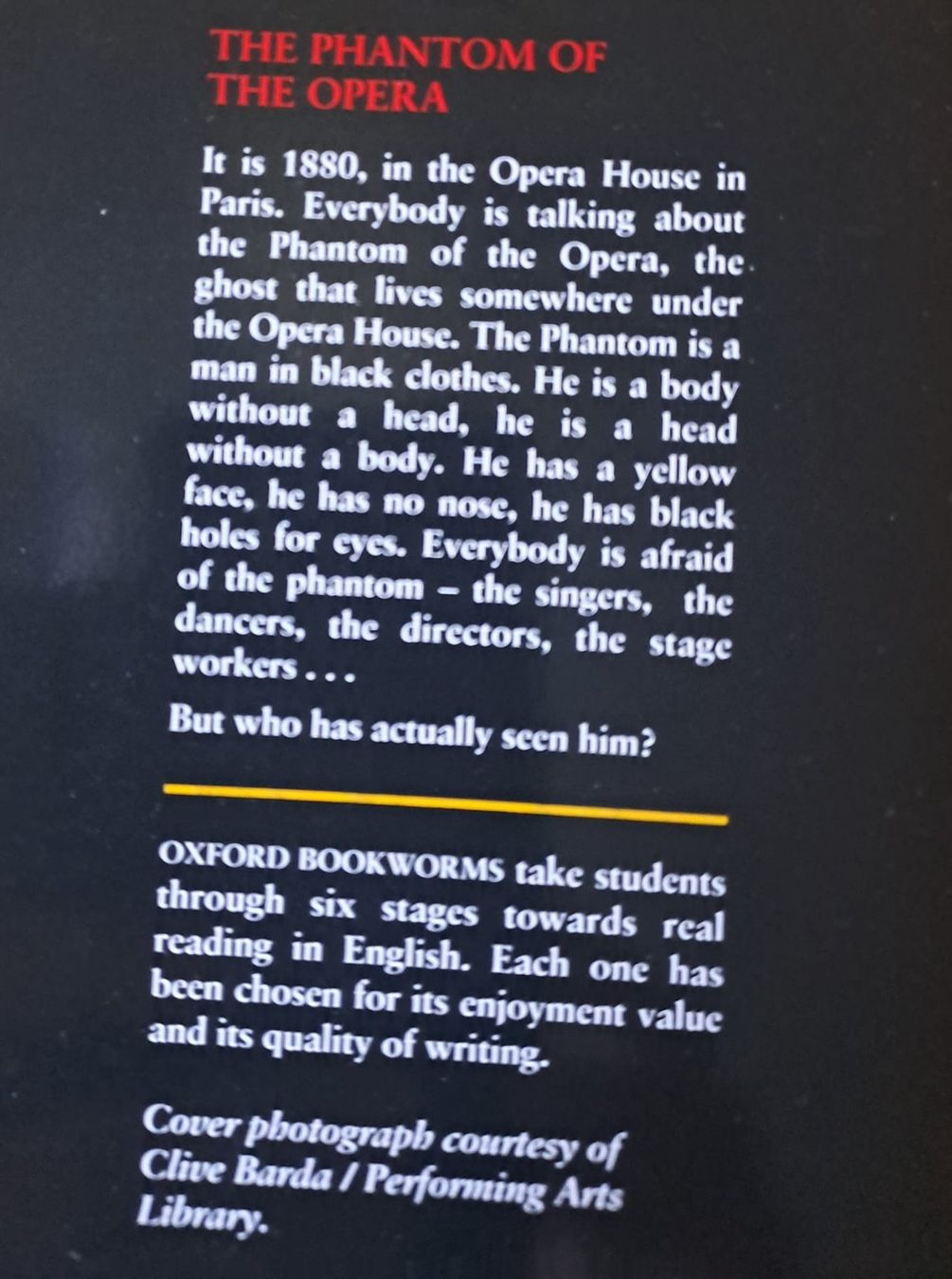 Bücher: The Phantom of the Opera – Gebraucht aus Sevelen von Cangaroo 1