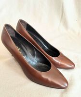 Braune Vintage PRADA Milano Pumps, Echtleder, Gr. 40