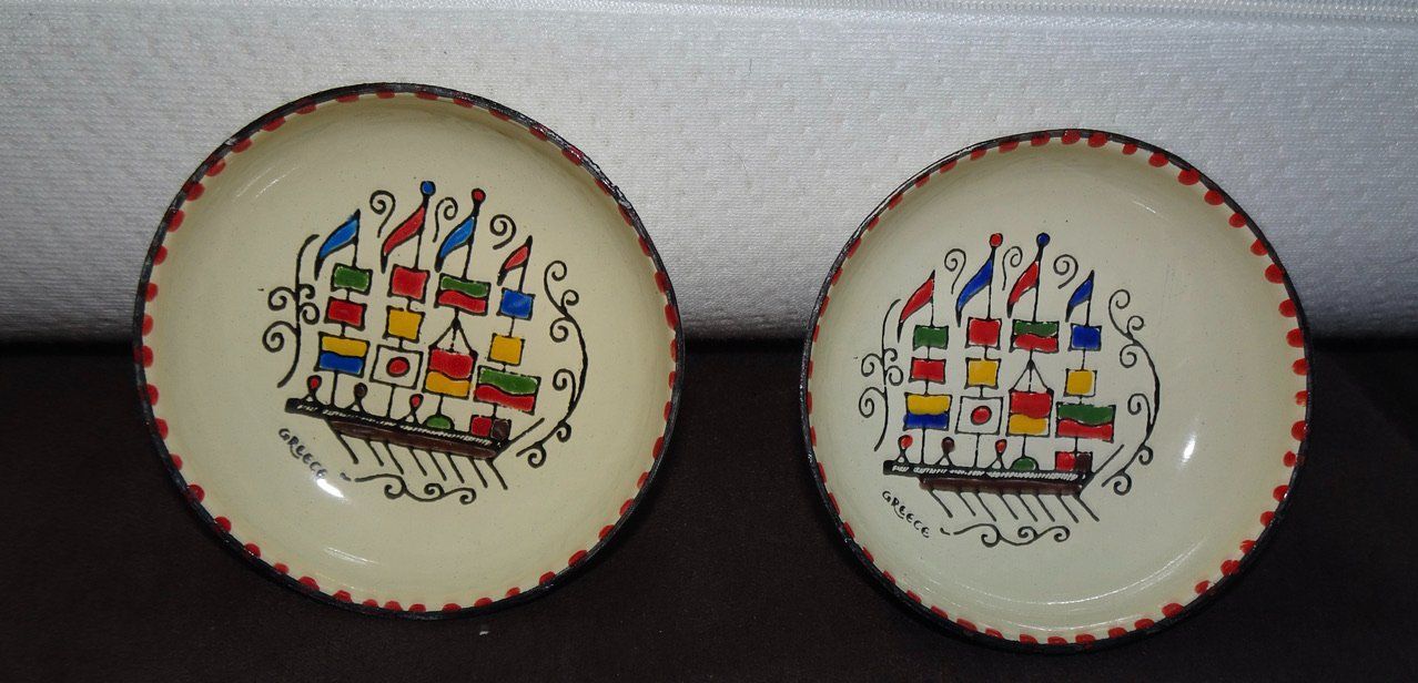 Teller: 2 mini assiettes décoratives - Moissiadis Art de Grèce – Gebraucht aus Châtelaine von Gio54321 4