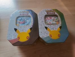 2 Pokemon 🇩🇪 30th Celebration Tin Boxen Deutsch 