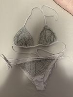 Bikini mit Strasssteinen weiss Grösse M/L neu