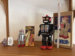 Vintage Blechroboter  Sammlerset mit 3 Robotern inkl. OVP