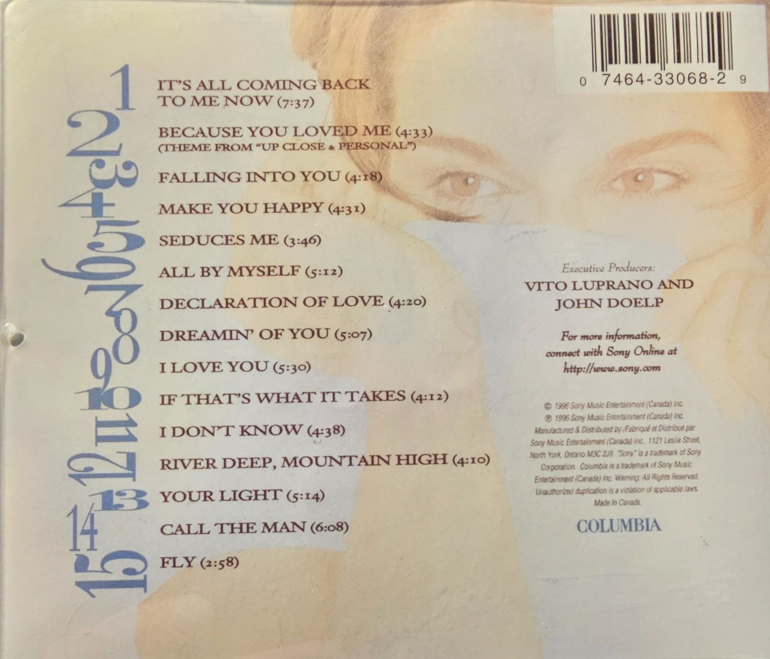 CD: Celine Dion – Falling Into You – Usato da Wahlen b. Laufen venduto da Cg10 1