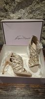 Pumps Leder Gold/beige Grösse 39