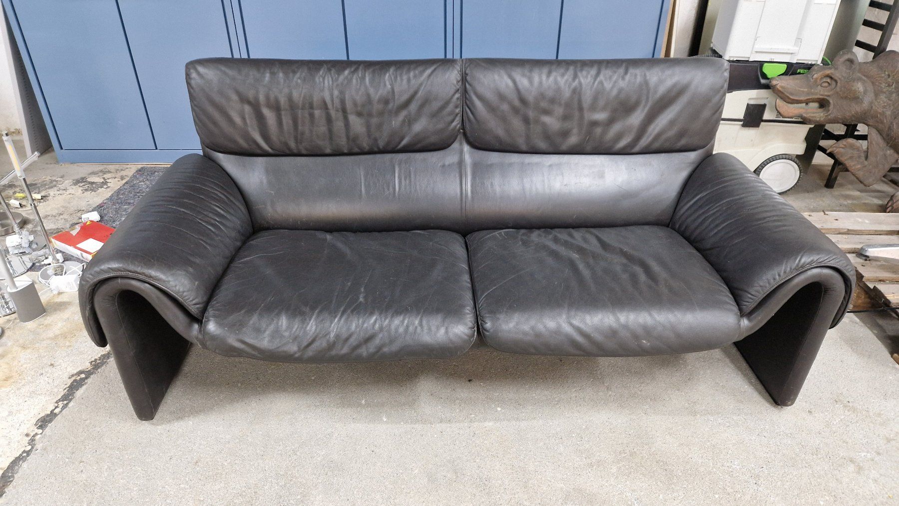 De Sede Divani: De Sede DS-2011 Ledersofa schwarzbraun – Usato da Erlinsbach venduto da itr_m7nf