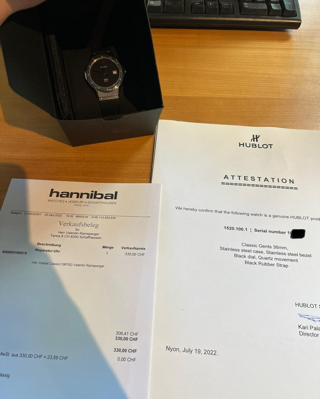 Hublot Orologi: Hublot MDM Classic, ab Hublot-Service – Usato da Schaffhausen venduto da immervali 4