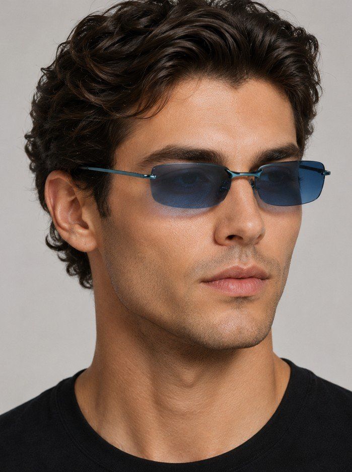 Occhiali & Lenti: Topmodische Designer Sonnenbrille in Türkis – Nuovo e nell'imballaggio originale da Neerach venduto da i-style24