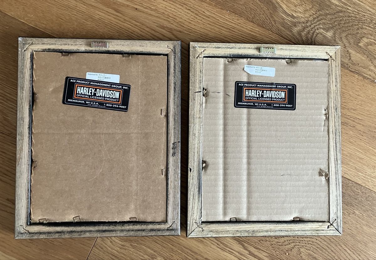 Poster & Bilder: 2 Harley-Davidson Wandbilder gerahmt Set – Gebraucht aus Willisau von son_lq7g 3