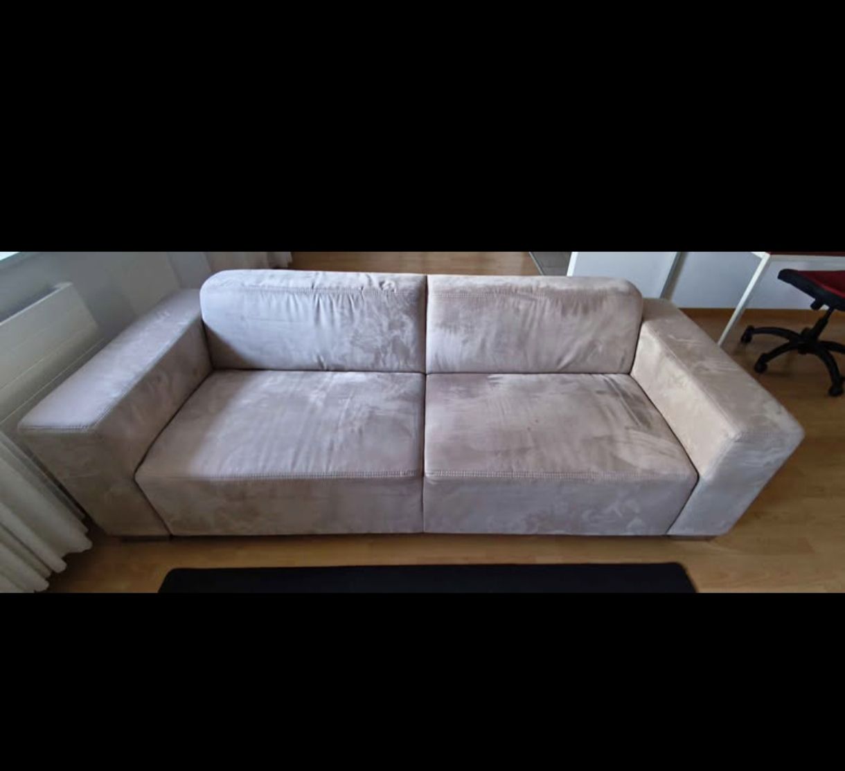 Divani: Zweier Sofa Alcantara Beige  – Usato da Gretzenbach venduto da NanoValley 1