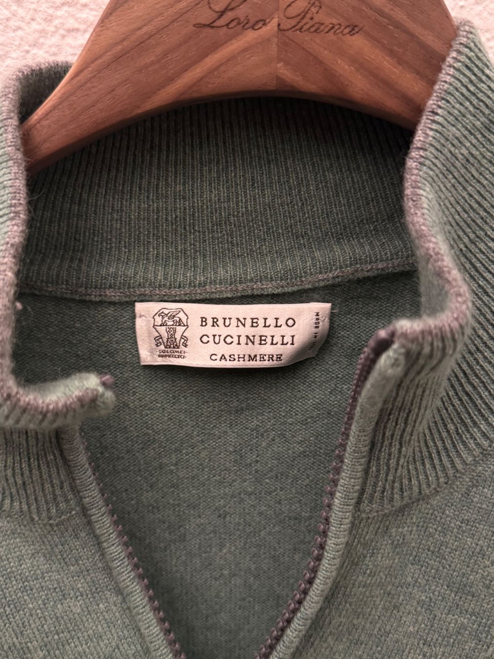 Brunello Cucinelli Pullover & Sweatshirts: Brunello Cucinelli Troyer Cashmere Half Zip Up – Gebraucht aus Biel Bienne von luxurygoods04 1