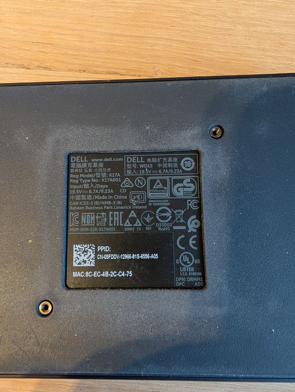 Dell Docking station: Dell WD15 Docking Station  mit USB C, neuwertig – Usato da Obfelden venduto da jergo 3