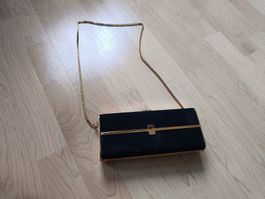 Elegante St. James Abendtasche mit Goldkette - Vintage!