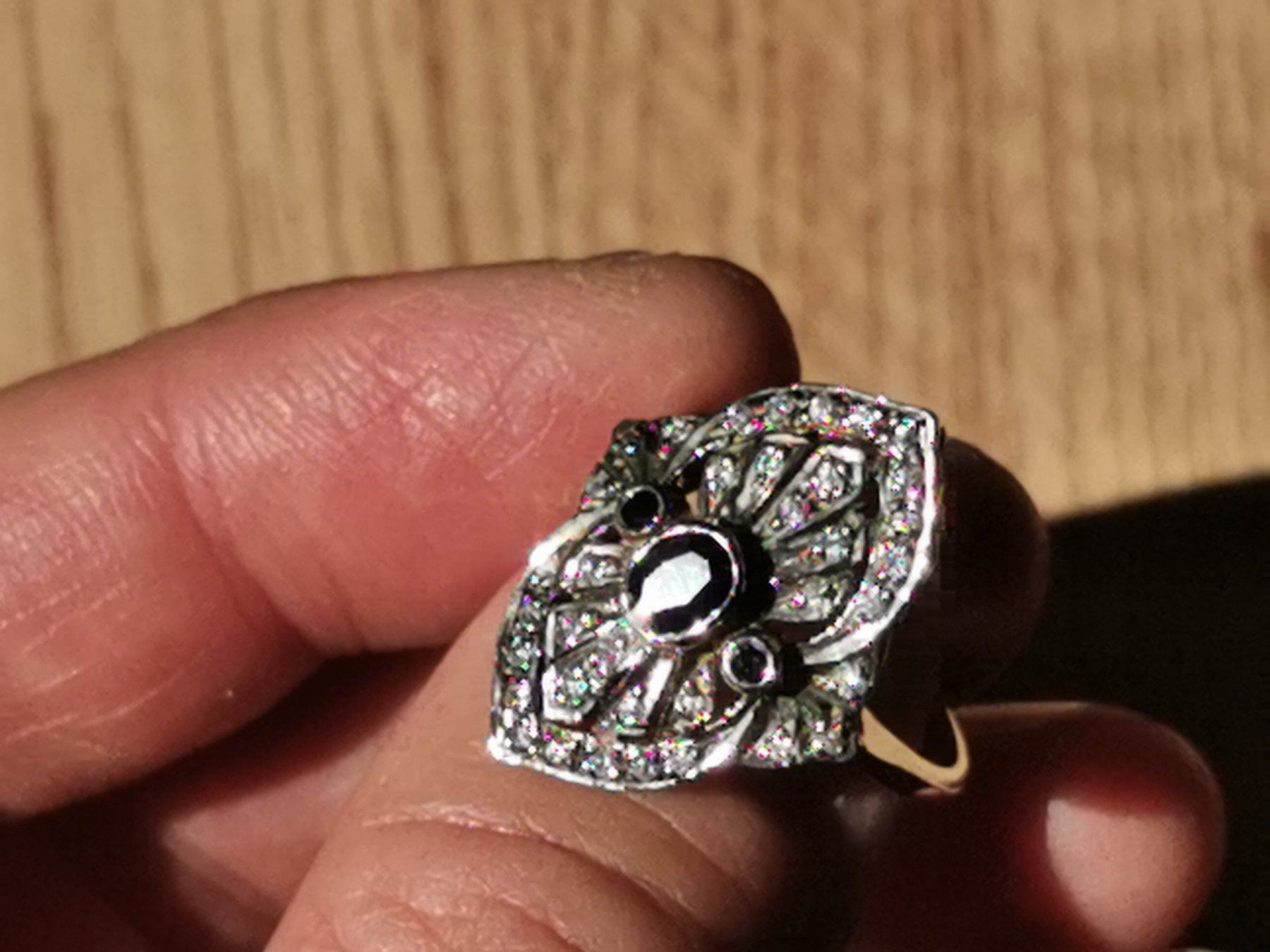 Bagues: Damen Silber 925 Ring Ring mit Saphire – Neuf (Voir description) à Schlieren par vlalif 7