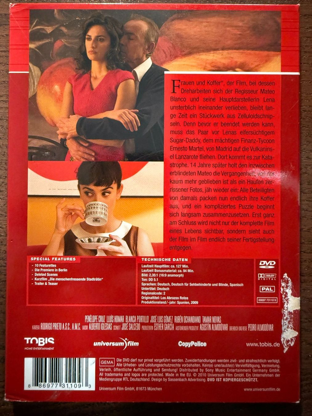 Tutti i DVDs: Zerrissene Umarmungen – Usato da Zürich venduto da FilmFreunde 1