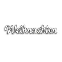 WEIHNACHTEN 2 SCHRIFTZUG STANZSCHABLONE