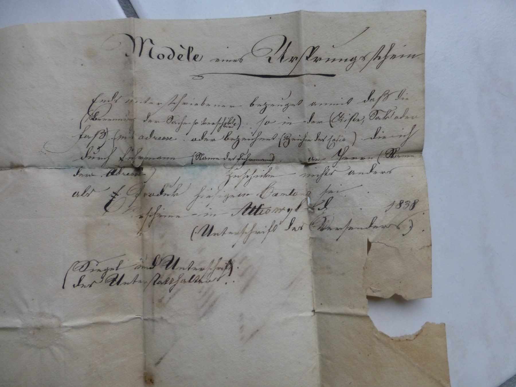 Documenti: Yverdon nach Solothurn 1838 ??? – Usato da Bettlach venduto da 1saurer 4