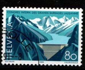 Tutti i francobolli: 1985 - int. Talsperren-Kongress – Usato da Schaffhausen venduto da poststamp